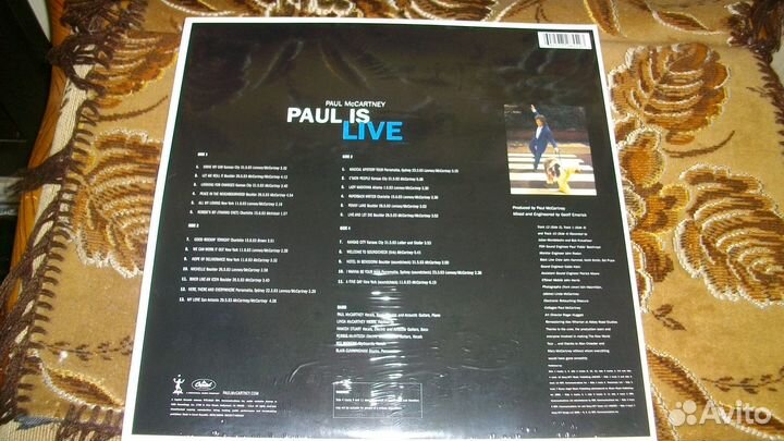 2LP Paul McCartney Paul is live (новый )