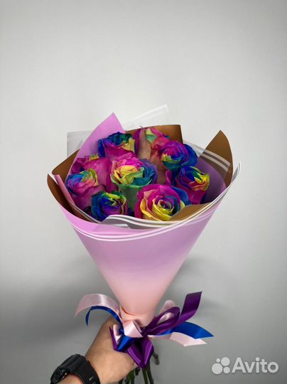 Цветные розы