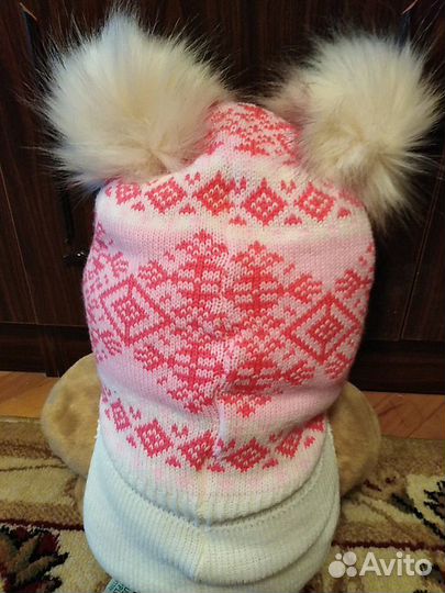 Шапка шлем зимняя