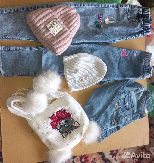 Вещи пакетом для девочки 5-8 лет