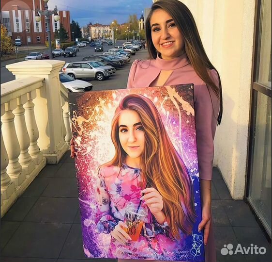 Портрет на холсте по фото