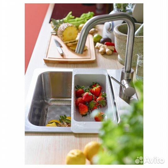 Грундваттнет Дуршлаг, серый Пластик, IKEA