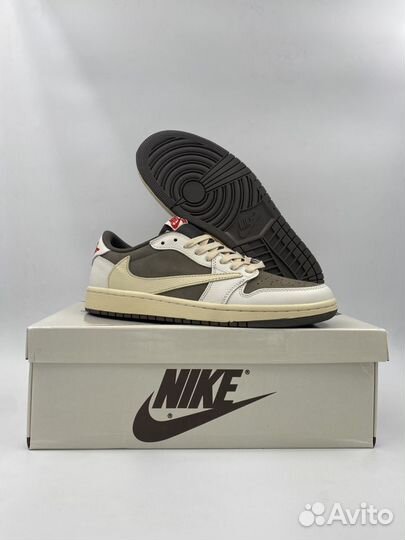 Кроссовки Nike Air Jordan 1 Low Travis Scott “Reve