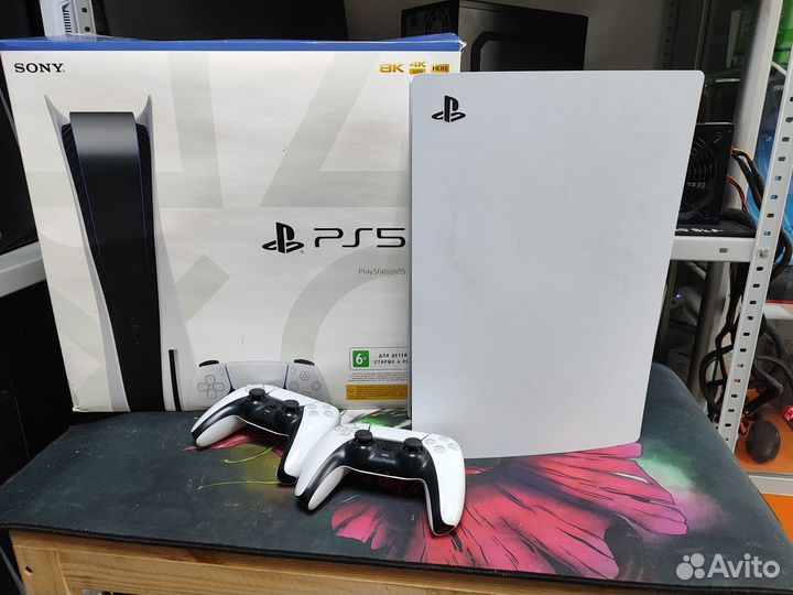 Sony playstation 5 с дисководом 2 геймпада
