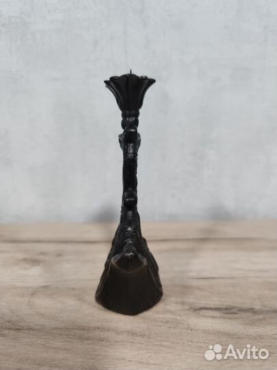 Подсвечник Лебедь Каслинское литьё