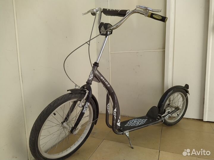 Самокат взрослый с большими колесами