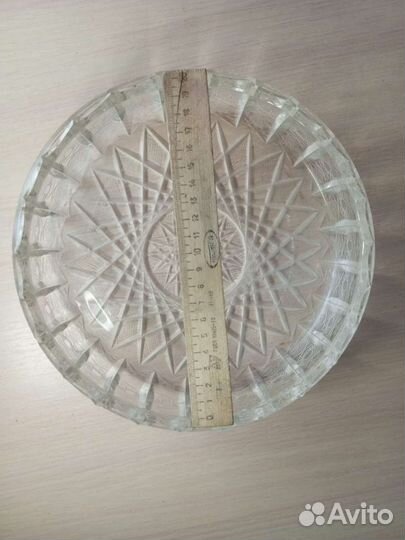 Ваза для фруктов и конфет хрустальная