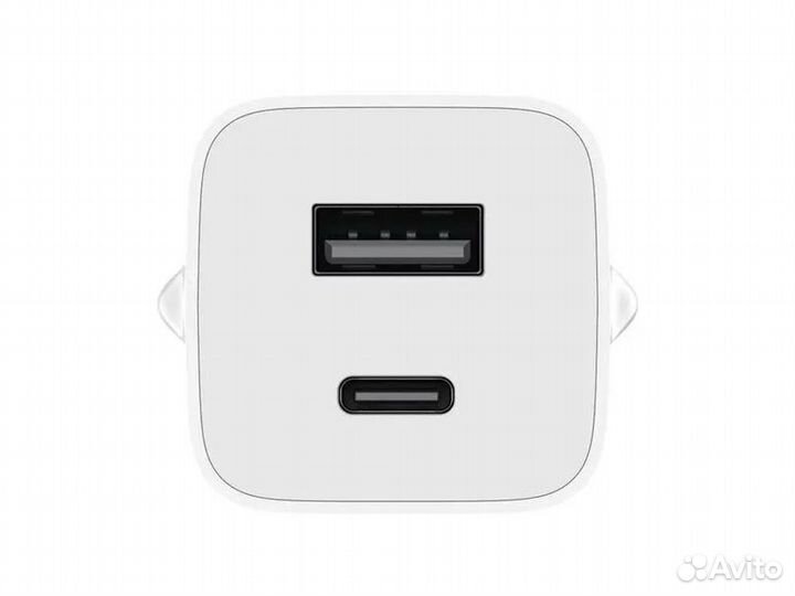 Блок питания Xiaomi 65W GaN (USB-A + TypeC)