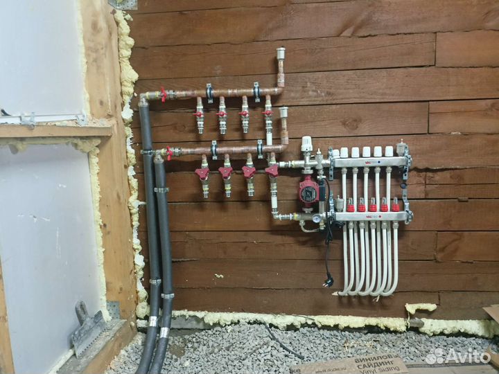 Монтаж системы отопления, водоснабжения