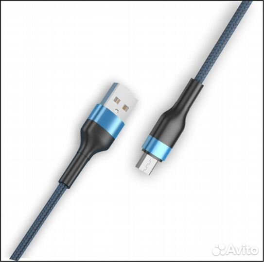 Кабель microusb (5A) нейлон (xipin-LX43)