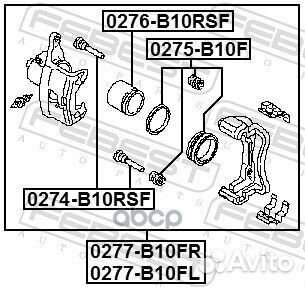 Суппорт тормозной nissan sunny/almera 06- пер.л