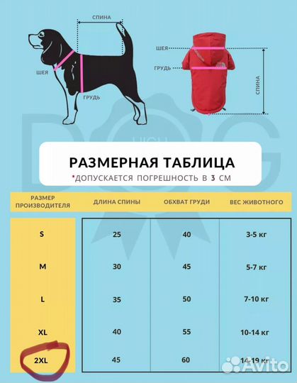 Курточка для собаки