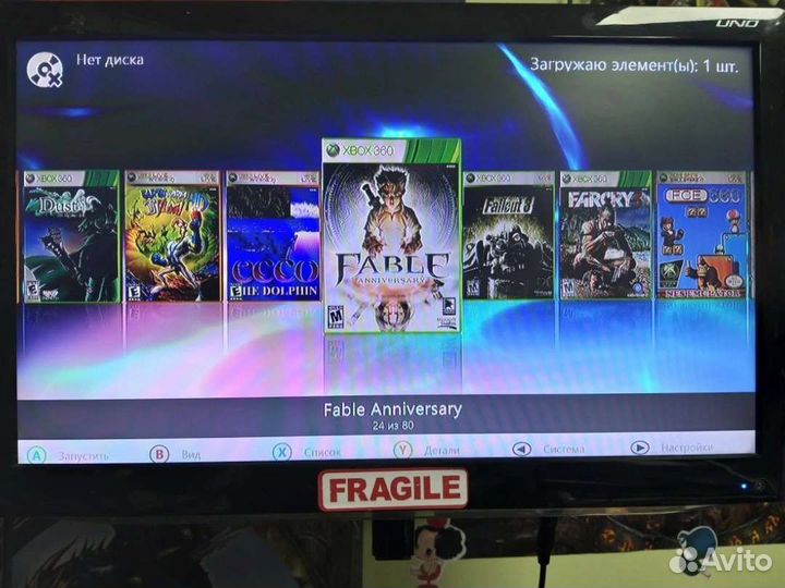 Xbox 360 + 30-100 игр (2 геймпада