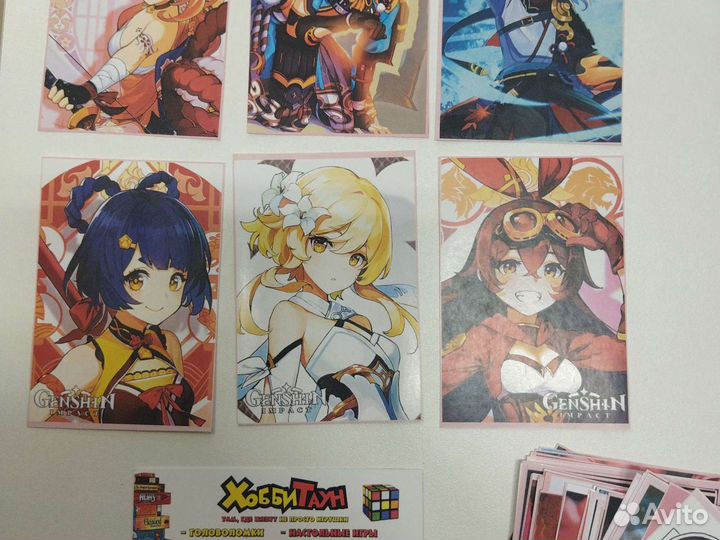 Наклейки Genshin Inmpact и др