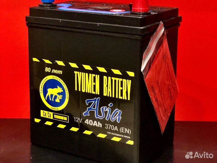Аккумулятор Tyumen Asia 40 Ah (обр.пол)