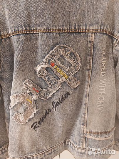 Джинсовая куртка на девочку 122 - 128 см