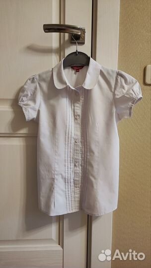 Блузка рубашка школьная 134