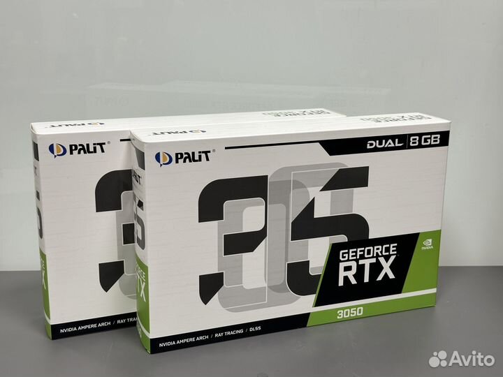 Видеокарта Palit GeForce RTX3050 Dual 8Gb