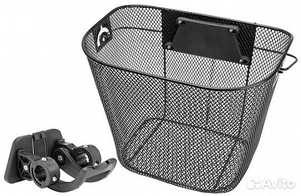 Корзина передняя большая черная JL-285/2 С ручкой