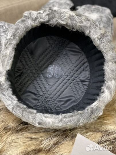 Шапка ушанка генеральская из каракуля