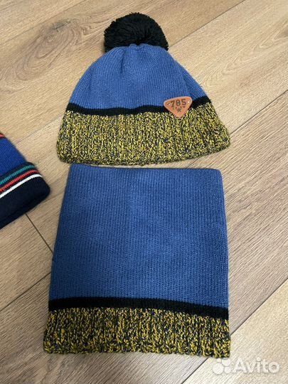 Шапки детские для мальчиков зима 52-54