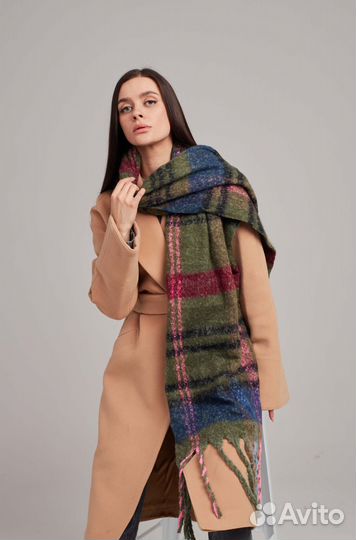 Палантин шарф женский теплый платок