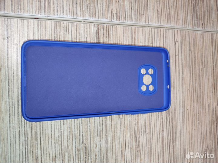 Xiaomi poco x3 pro чехол силикон синий