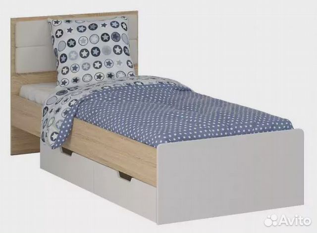 Кровать с ящиками Норд 90-200