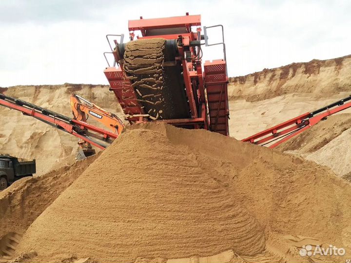 Песок строительный, грунт с доставкой от производителя