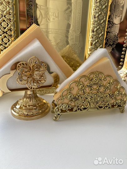 Салфетница под золото