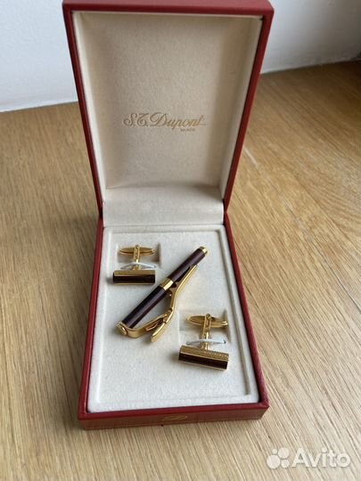 Запонки и зажим для галстука S.T.DuPont