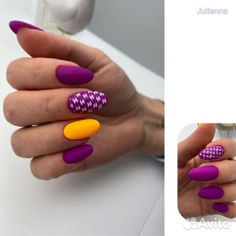 Комбинированный маникюр +покрытие гель лаком