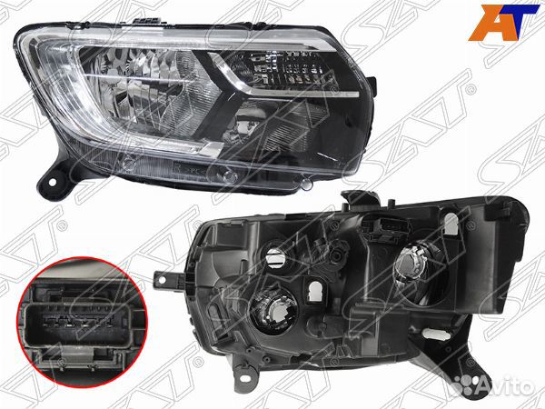 Фара renault logan