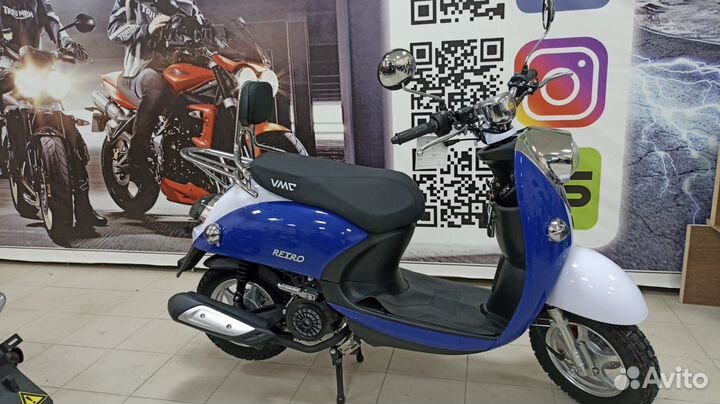 Скутер Vento Retro 49cc (150) (В магазине)