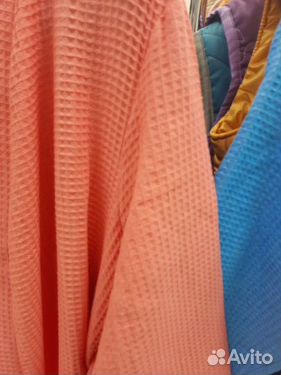 Новые вафельные халаты для бани