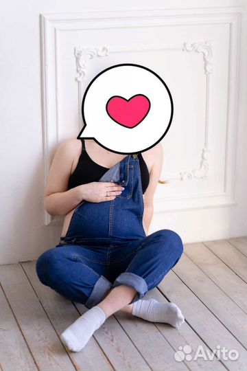 Комбинезон джинсовый для беременных р. 42-44