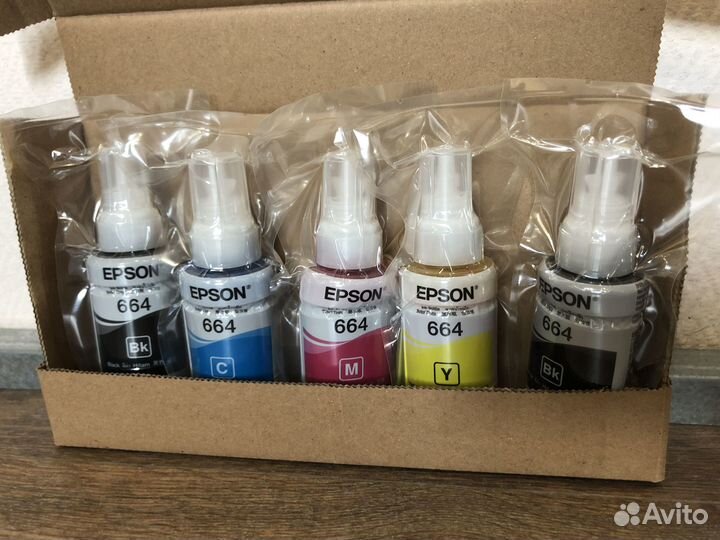 Комплект чернил Epson 664 (срок до 10/24)