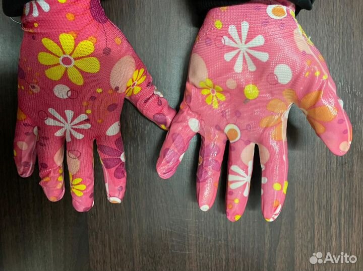 Перчатки садовые с силиконовым обливом