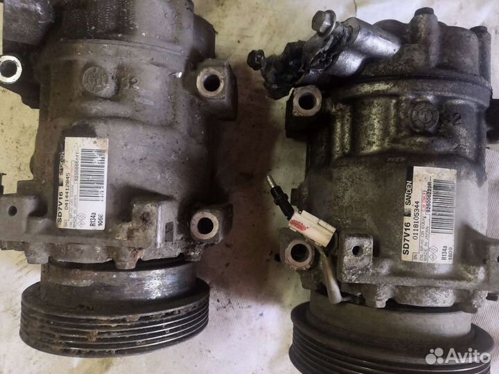 Компрессор кондиционера SD7V16 для Рено Лада