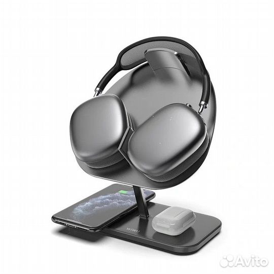 Зарядная станция 3 в 1 WiWU M15 (Graphite)