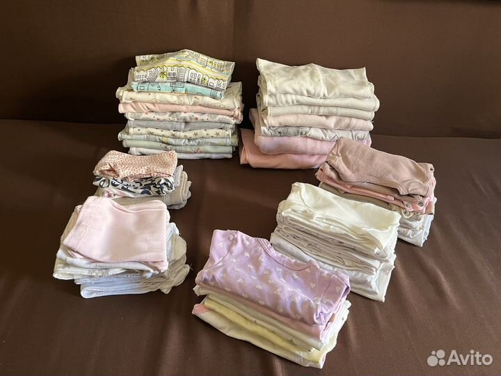 Большой пакет вещей на девочку от 0 до 3 месяцев