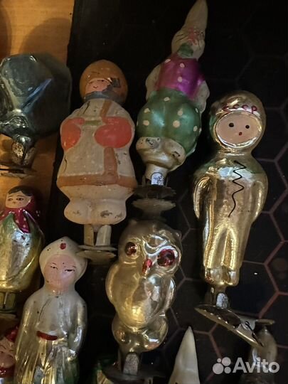 Елочные игрушки СССР на прищепке и без
