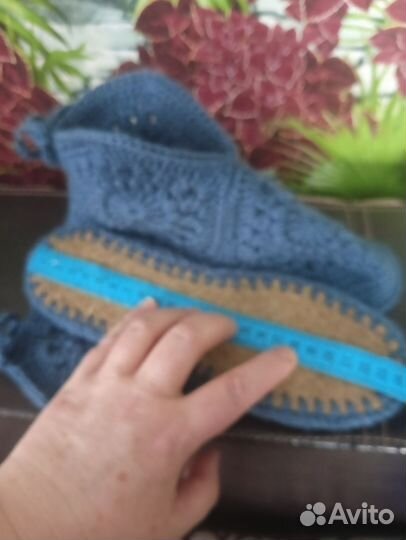 Домашние тапочки ручной работы