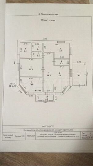 Дом 123,1 м² на участке 10 сот.