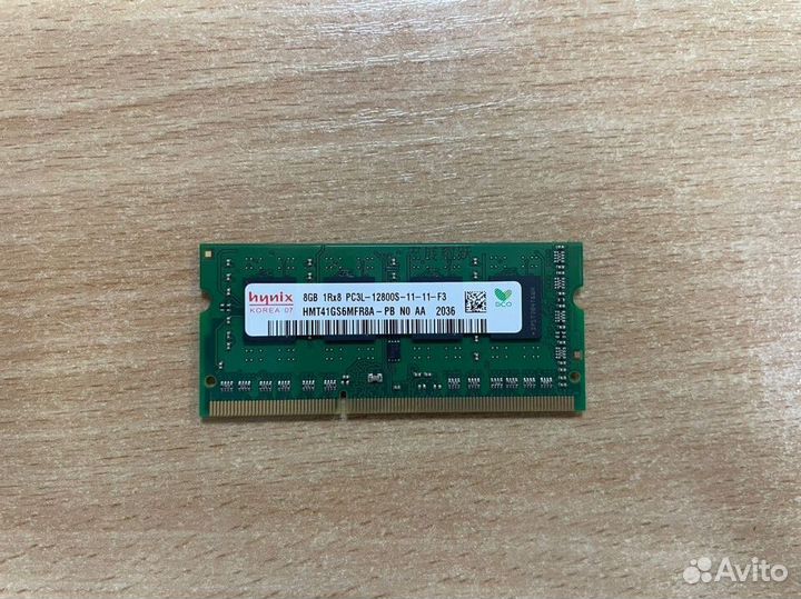 Оперативная пaмять Hynix DDR3L SO-dimm 8Gb 1600MHz