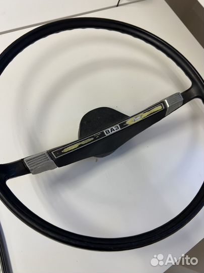 Руль ваз 2101 с кольцом хром