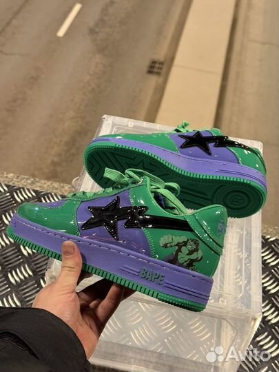 Кроссовки marvel X bape STA force 1 LOW