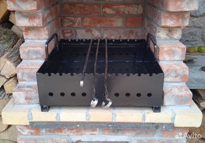 Мангал без ножек под мангальную зону