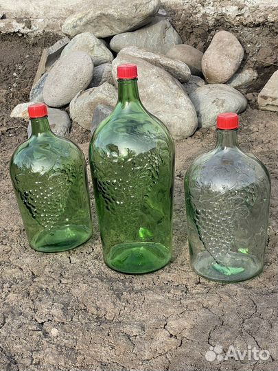 Балоны, бутылки стеклянные