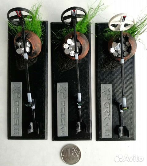 Модель- миниатюра металлоискателя XP Deus 2, ORX